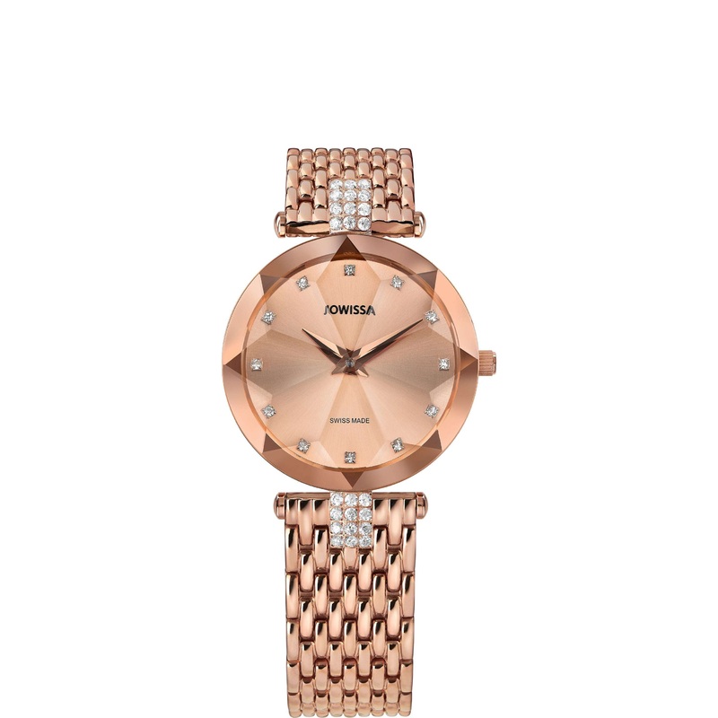 Facet Strass Swiss Ladies Watch J5.634.M