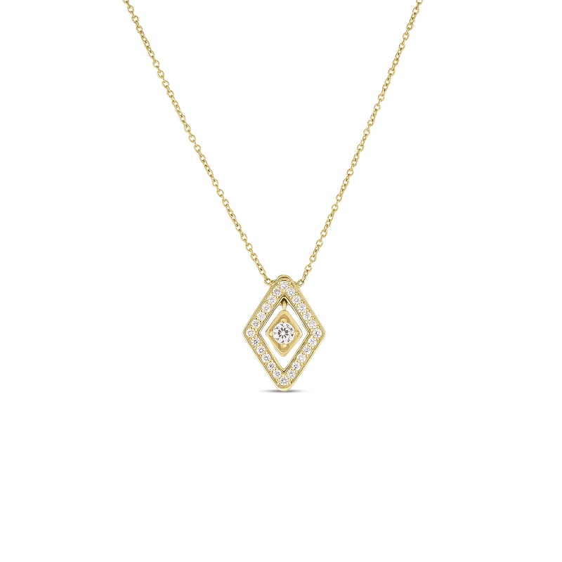 18K Yellow Gold Diamante Small Diamond Necklace