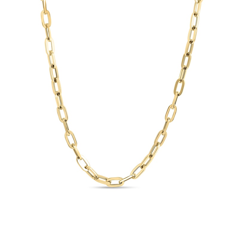 18K Yellow Gold Classic Oro Collar – 17 In