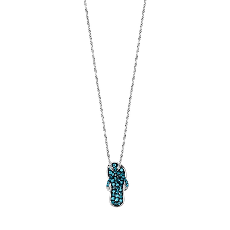 Island Vibes Blue Flip Flop Pendant